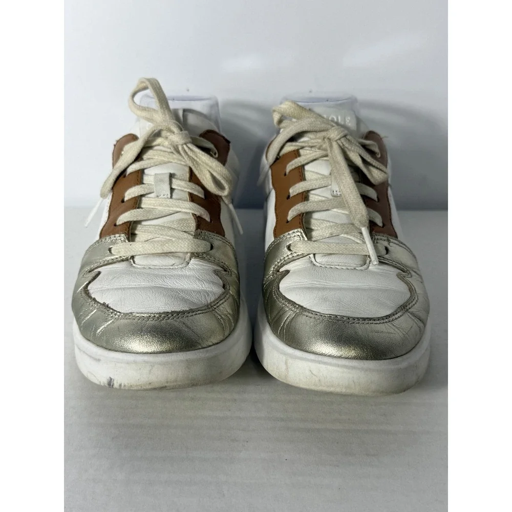 Cole‎ Haan Grand Crosscourt Women's Size 7B White Lace-Up Tennis Low Top Sneaker